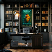 Proboscis Monkey Borneos Pristine Marvel Poster