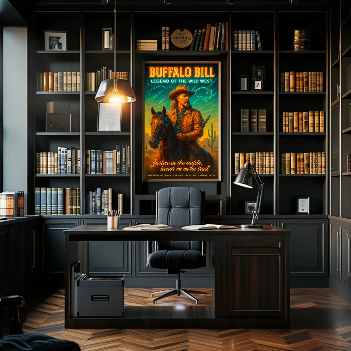 Legendary Wild West Cowboy Adventure Cultural or Heritage Poster