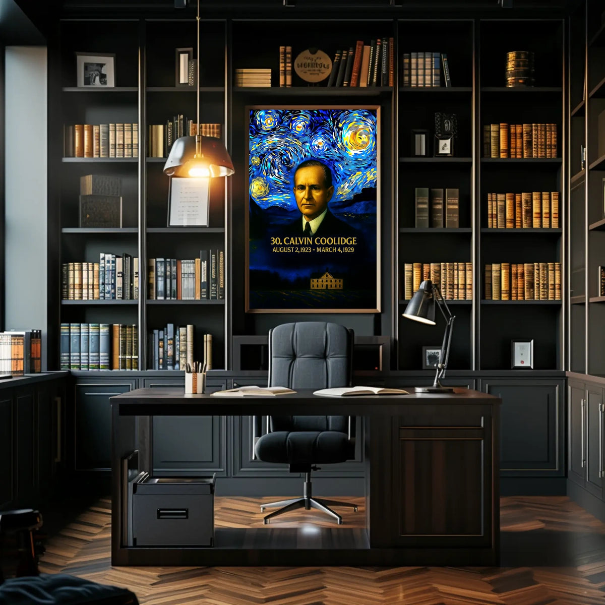 Calvin Coolidge 30th President of the United States Presidential Masterpiece Series Poster