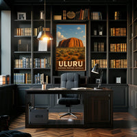 Uluru Wanderlust Desert Sunset Poster