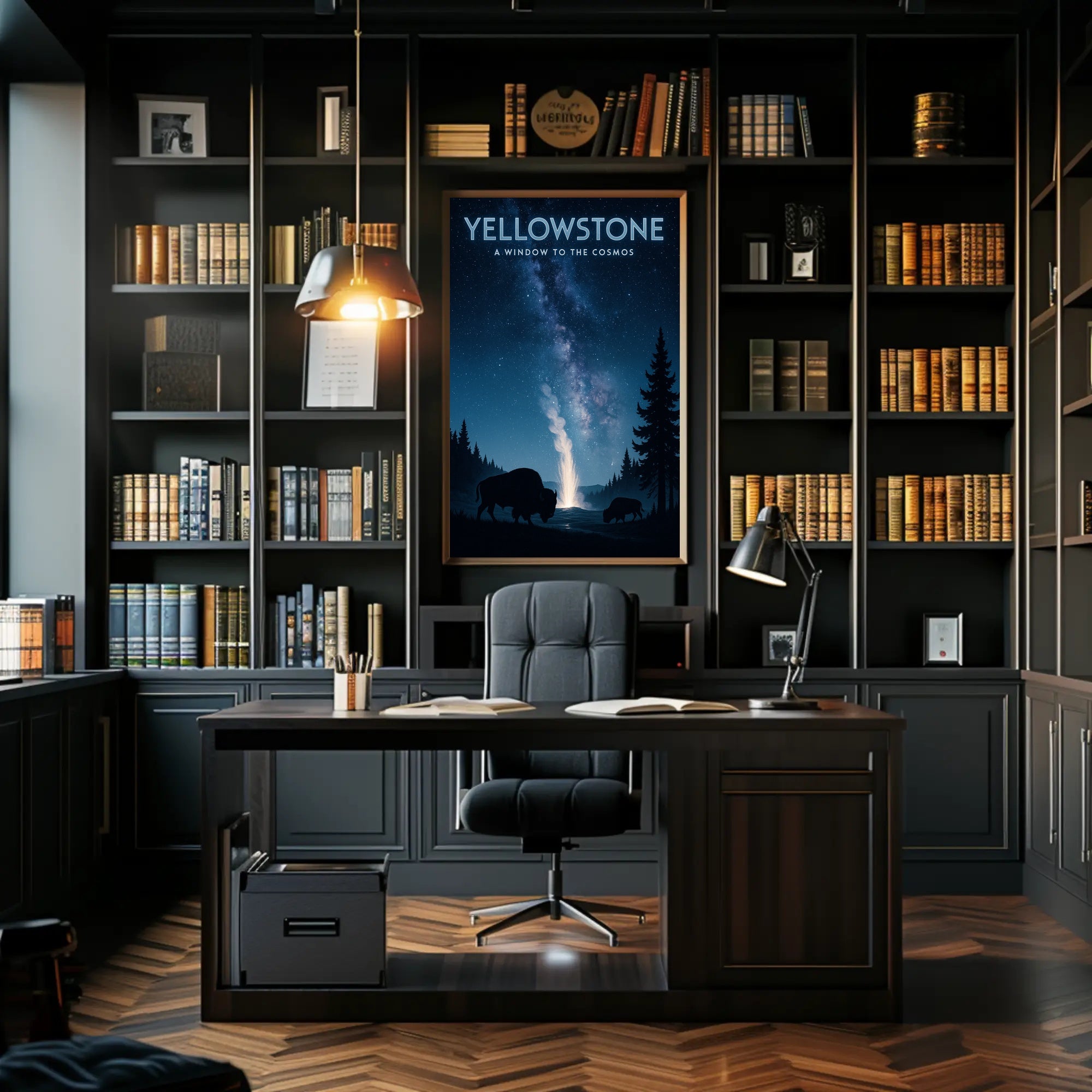 Yellowstone A Window to the Cosmos Poster PosterGoat