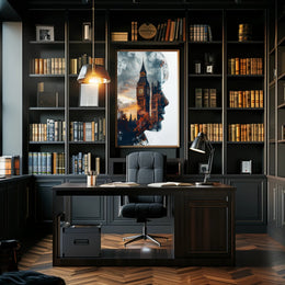 Reflections of London Art Print Poster for Home Decor and Wanderlust Enthusiasts PosterGoat