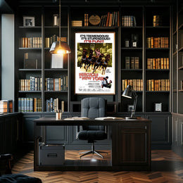 Hercules Conquers New York Mythology Poster Retro Wall Art