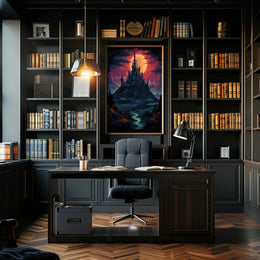 Enchanted Castle At Dusk Poster