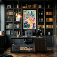 Tropical Dreamscape: Vibrant Abstract Art Poster