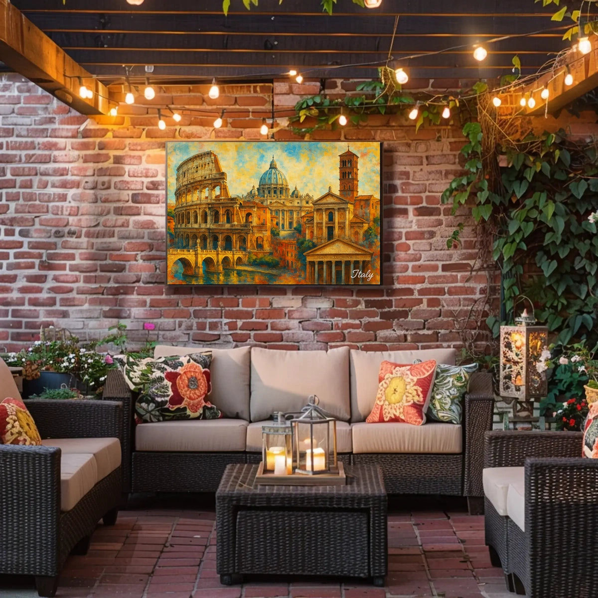 Timeless Italy Impressionism Travel Poster