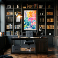 Tropical Watercolor Jungle - Abstract, Artistic, or Pop Culture Poster