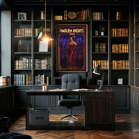 Harlem Nights Jazz Club Scene Music or Concert Poster