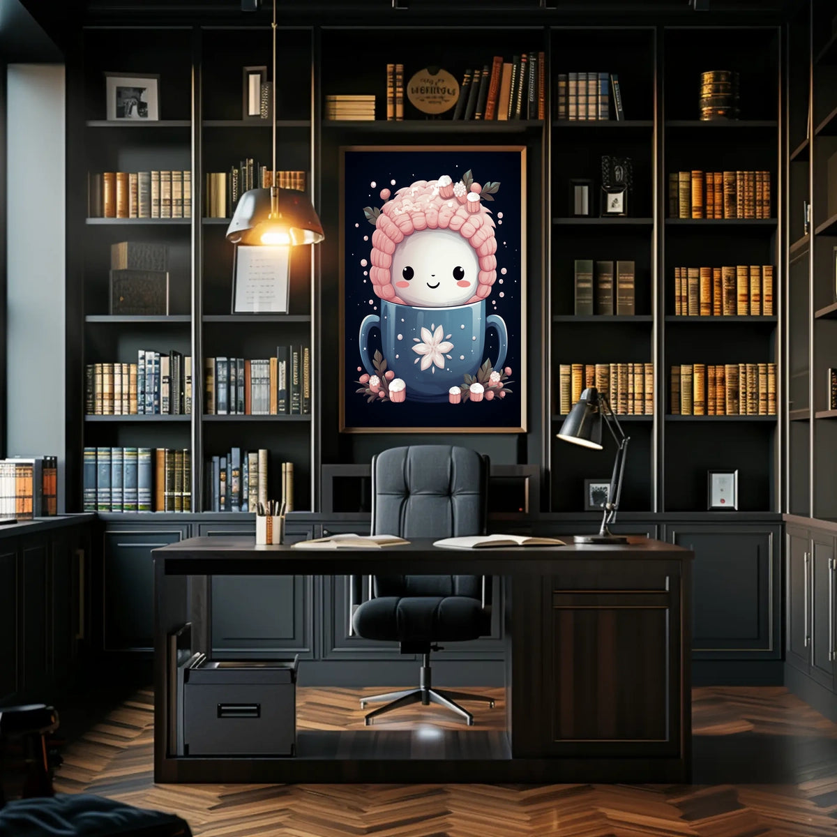 Cute Winter Mug Art Poster for Abstract or Artistic Poster