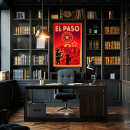El Paso Cityscape Poster PosterGoat