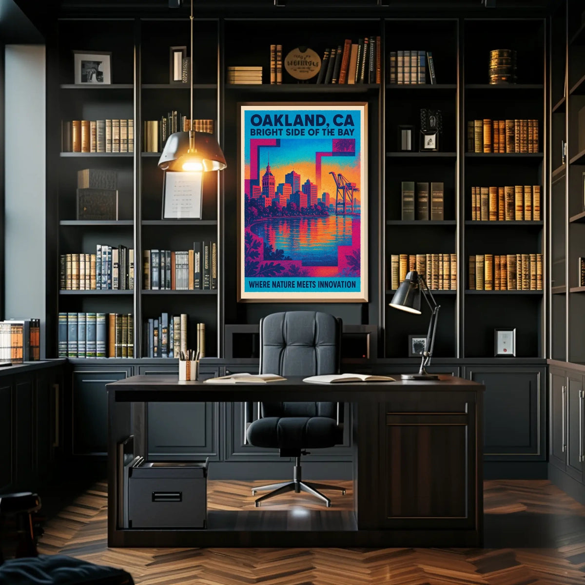 Oakland Bright Side Of The Bay Poster