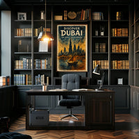 Dubai Skyline Poster Jewel of the Emirates for Home Decor