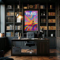 Paris In Vibrant Colors Poster
