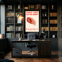 Forest Fire Prevention Warning Poster PosterGoat