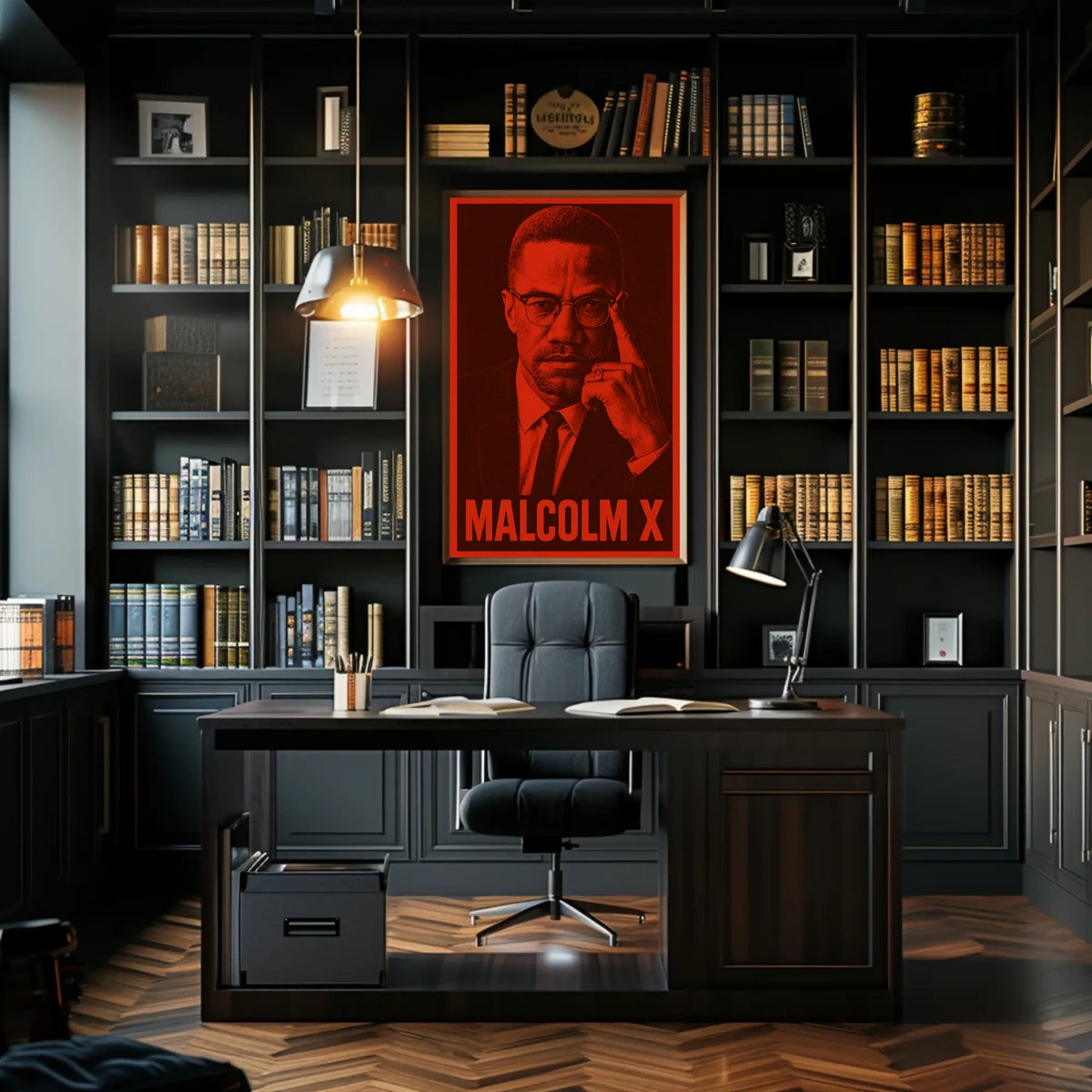 Malcolm X Iconic Leader Poster