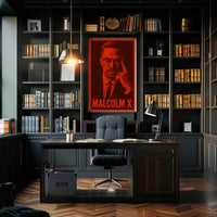 Malcolm X Iconic Leader Poster