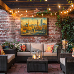 Beirut Cityscape Mediterranean City Photography Realism Inspiring Wanderlust Decor Poster