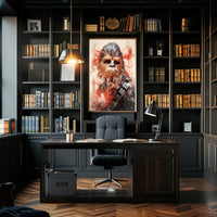 Galactic Warrior Portrait Poster