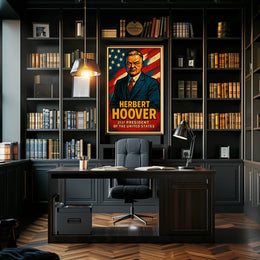 Herbert Hoover 31St President Poster Wall Art Vintage
