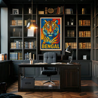 Bengal Tiger Mosaic Poster