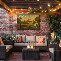 Welcome to Cary Travel Poster Wall Art