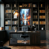 Urban Vibes A Futuristic Cityscape Poster
