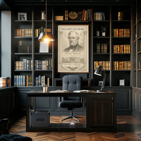 Millard Fillmore 13th President Sketch Art Print Poster PosterGoat