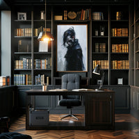 Mysterious Warrior in Dark Fantasy Poster Art PosterGoat