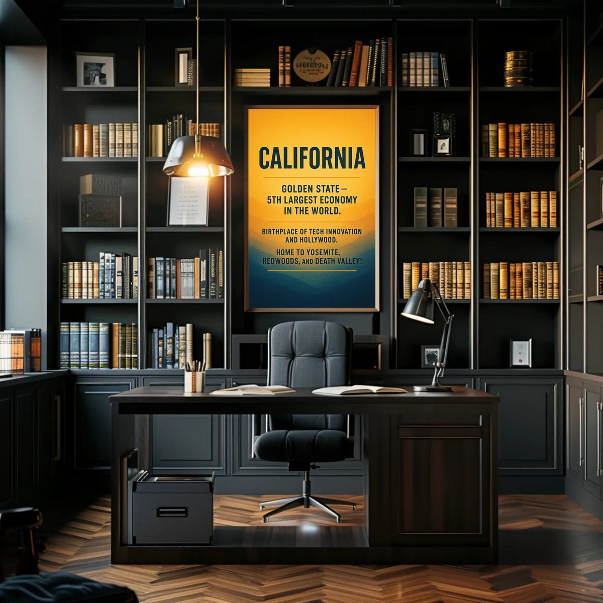 California The Golden State Poster