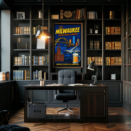 Milwaukee Landmarks Poster PosterGoat