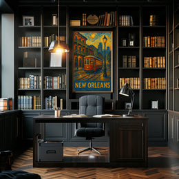 New Orleans Nightscape Poster