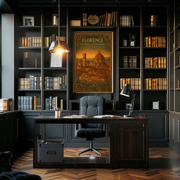 Florence Renaissance Journey Vintage Cultural or Heritage Poster