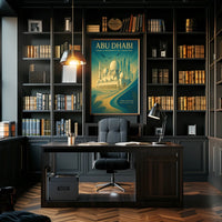 Abu Dhabi Harmony Tradition Meets Modernity Urban or Cityscape Poster
