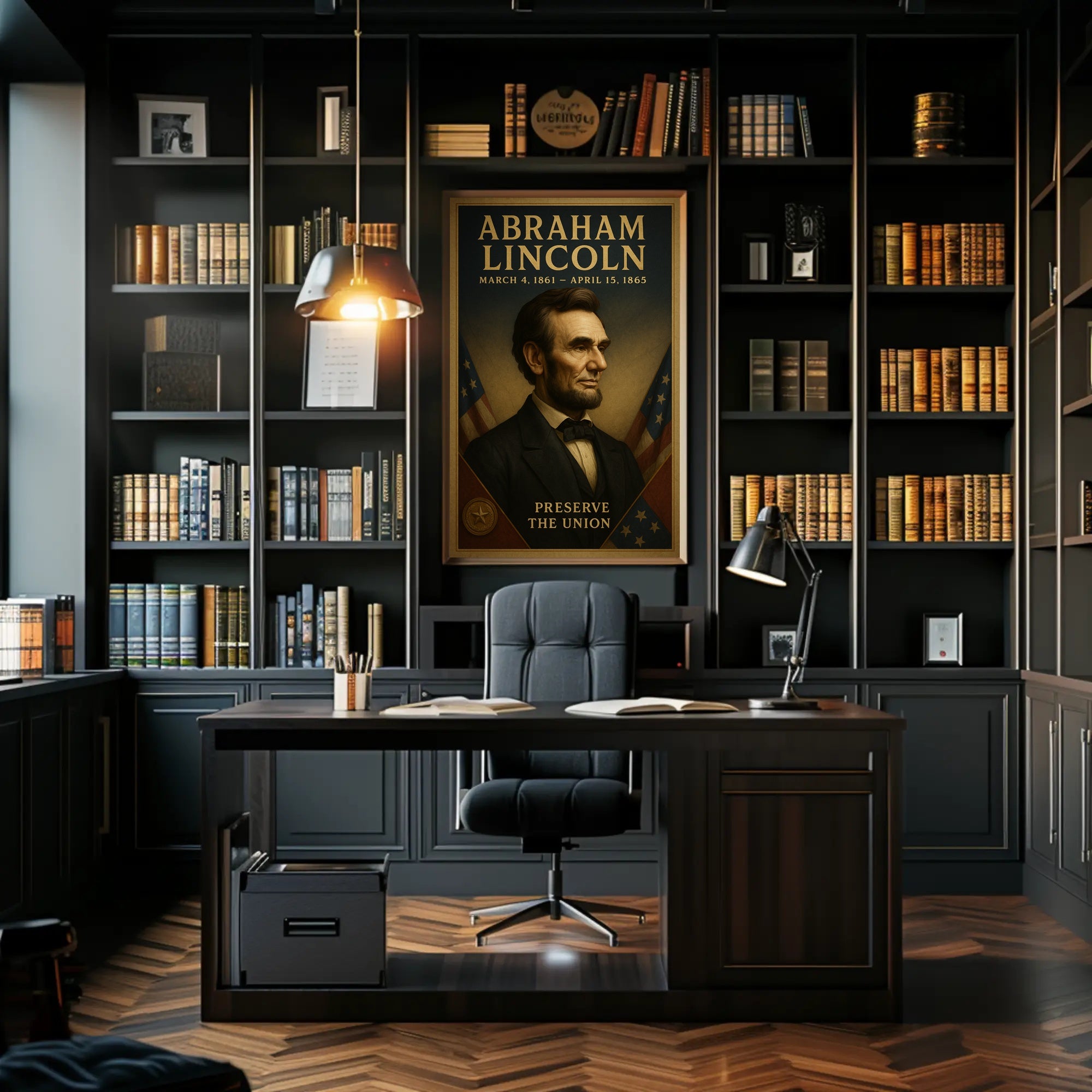 Abraham Lincoln Preserve The Union Vintage Poster PosterGoat