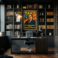 William Howard Taft 27th President Poster Vintage Wall Art