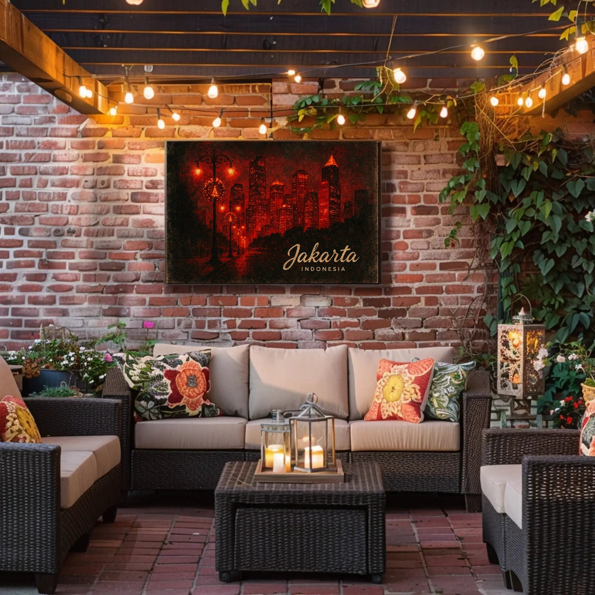 Jakarta at Night Poster