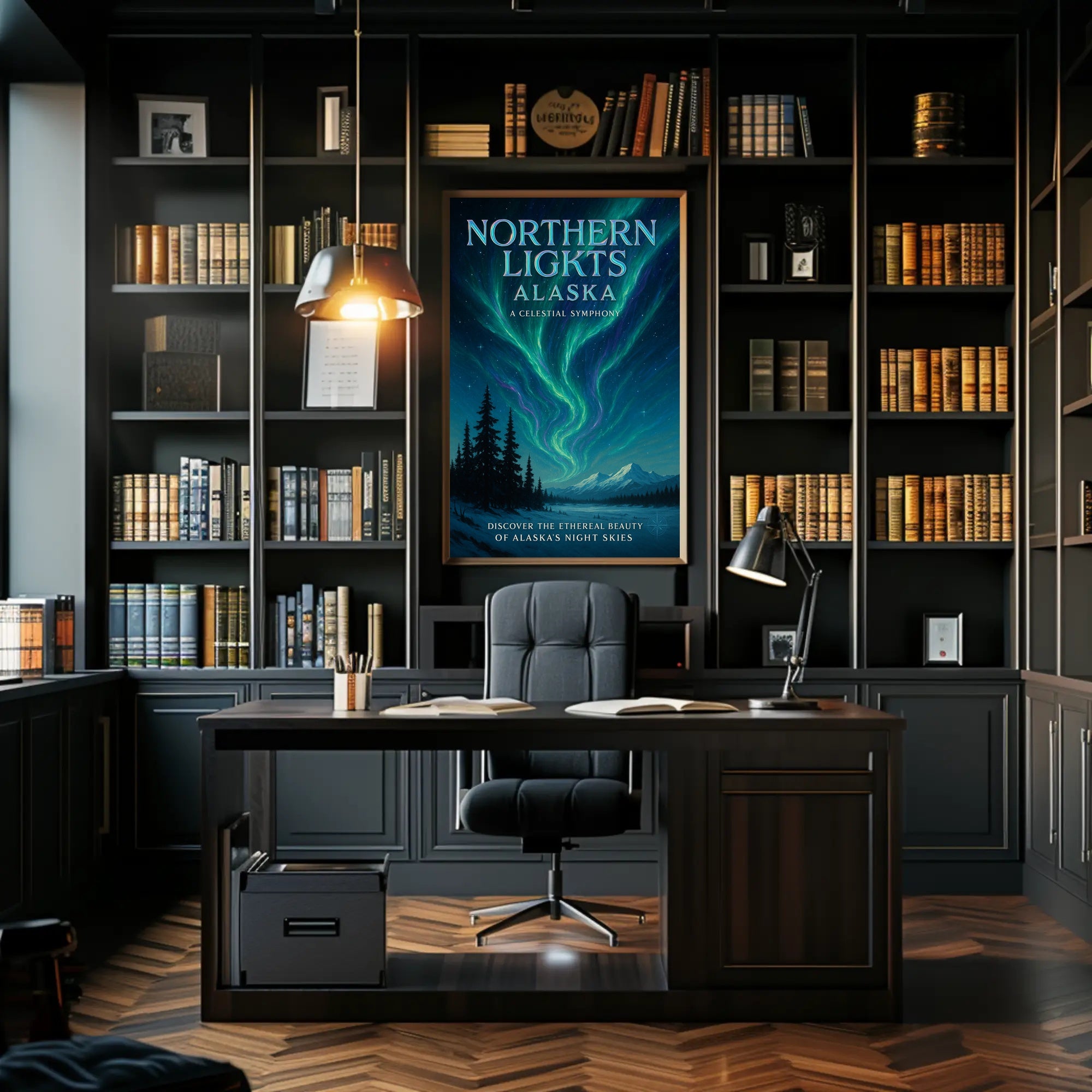 Northern Lights Alaska Poster PosterGoat
