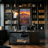 El Paso, TX Sun City Poster