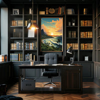 Tropical Sunset Serenity Poster
