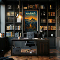 Los Angeles Dreamy Sunset Urban or Cityscape Poster