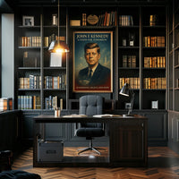 John F. Kennedy Inspirational Vintage Poster Art