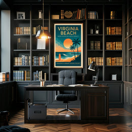 Virginia Beach Serenity Adventure Travel Poster