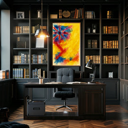 Abstract Union Jack Watercolor Poster