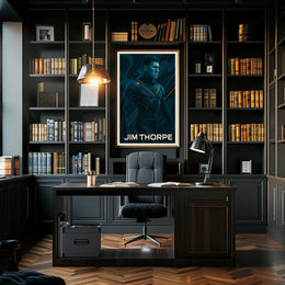 Jim Thorpe Iconic Athlete Poster
