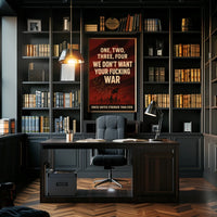 Voices United Against War Poster