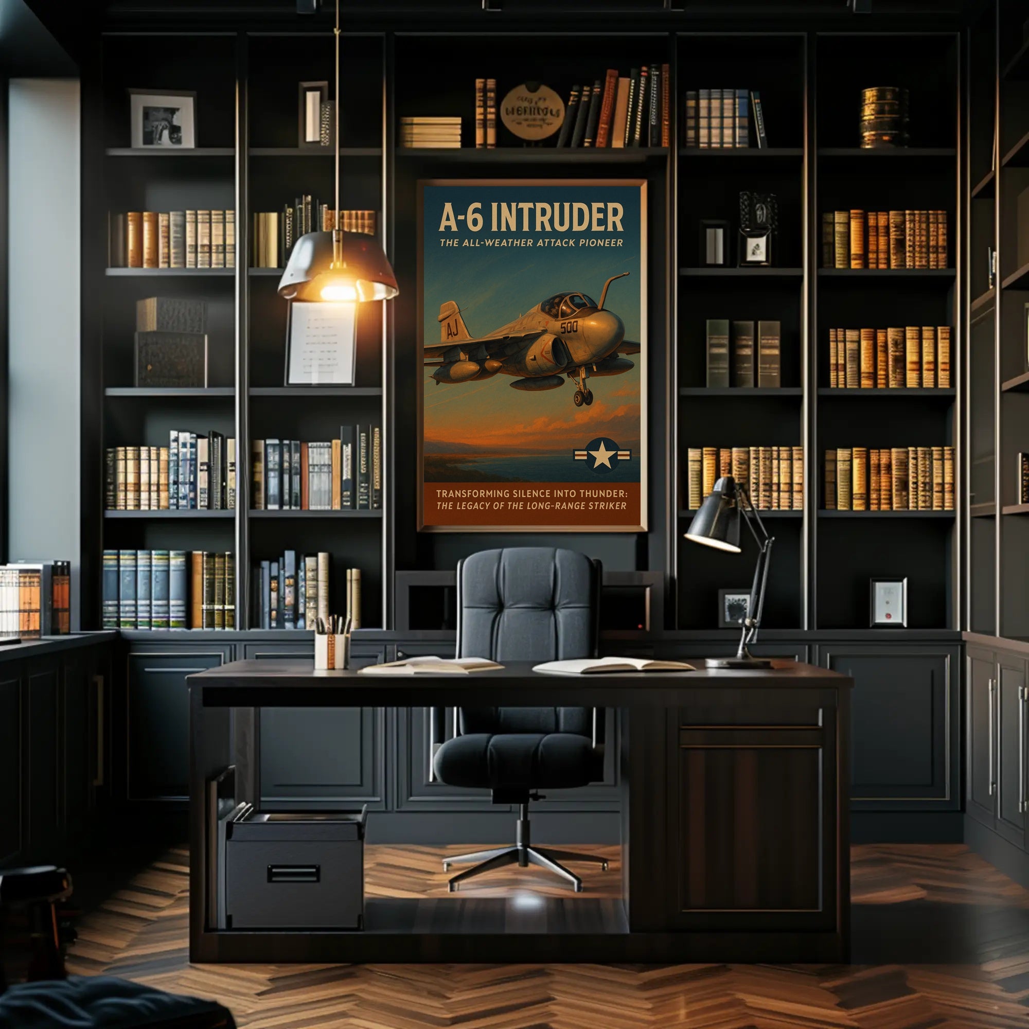 A-6 Intruder Vintage Military Recruitment Poster