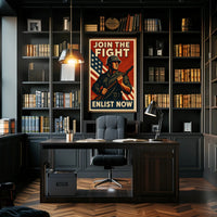 World War II Patriotic Military Recruitment Poster PosterGoat