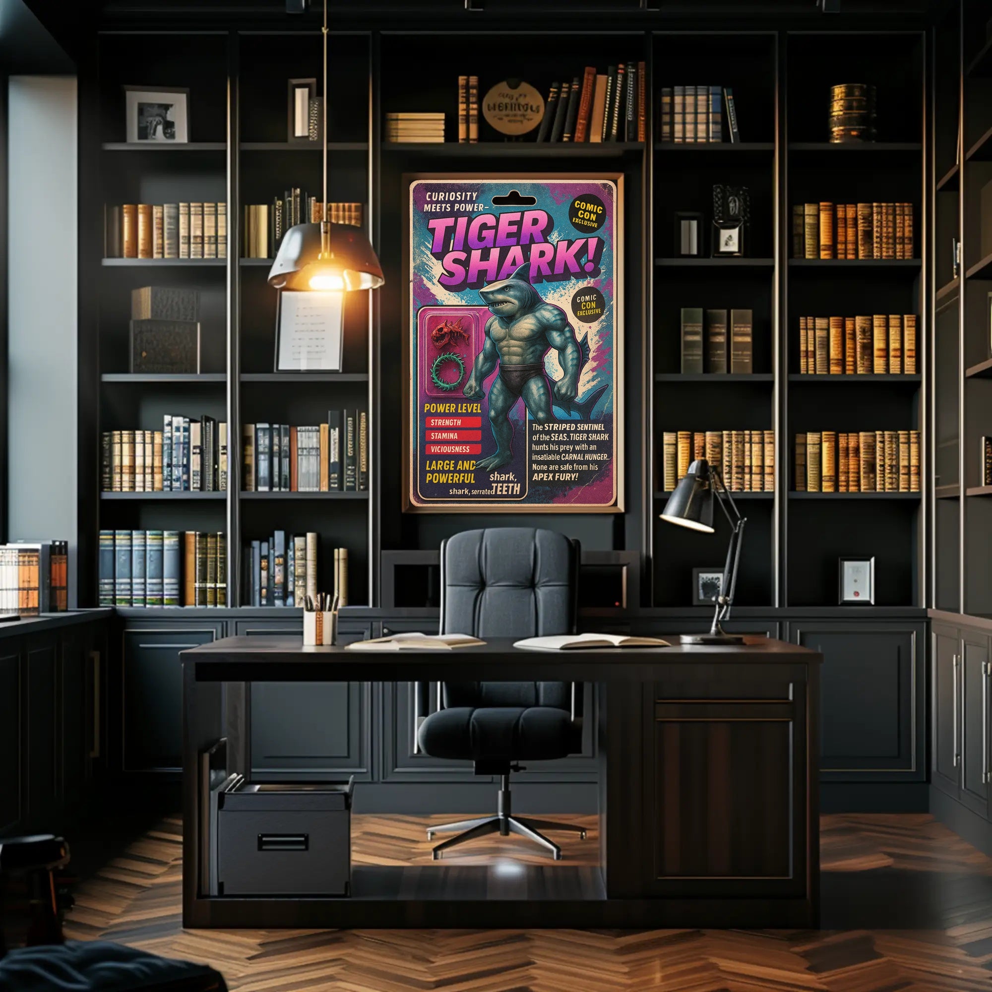 Tiger Shark Comic Con Exclusive Poster PosterGoat