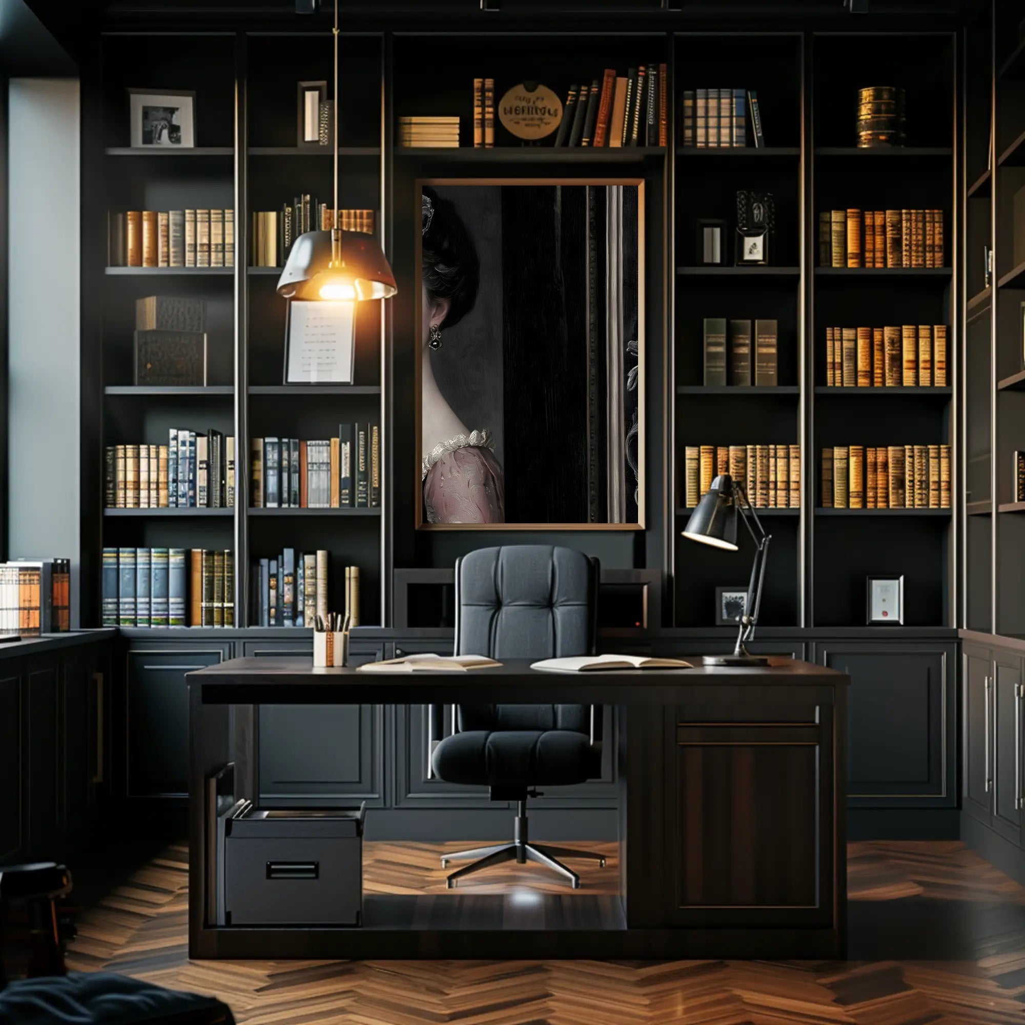 Aristocratic Woman in Vintage Lace Dress Heritage Poster PosterGoat