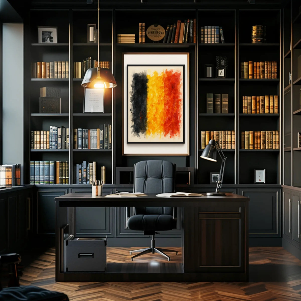 Abstract Belgian Flag Abstract Poster